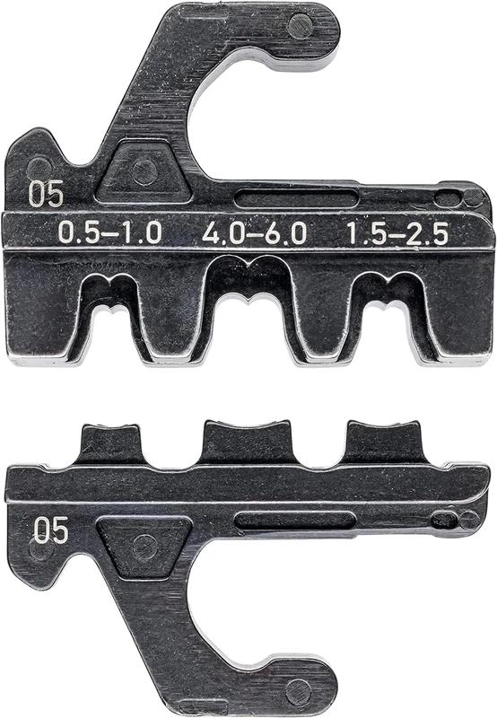 KNIPEX Crimping Die for Non-Insulated Open Plug Type Connectors (Plug Width 4.8 + 6.3 mm), 97 39 05