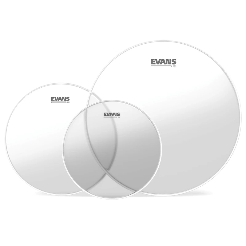 Evans Drum Heads - G1 Clear Rock Tompack (10 , 12, 16 Inch)