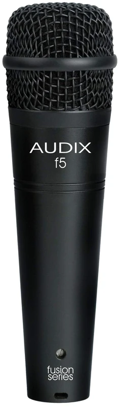 AUDIX F5 Dynamic Instrument Microphone – Hypercardioid Pattern, 55 Hz–15 kHz, Handles SPL ≥137 dB, for Snare, Guitar Amps, Percussion, Stage & Studio