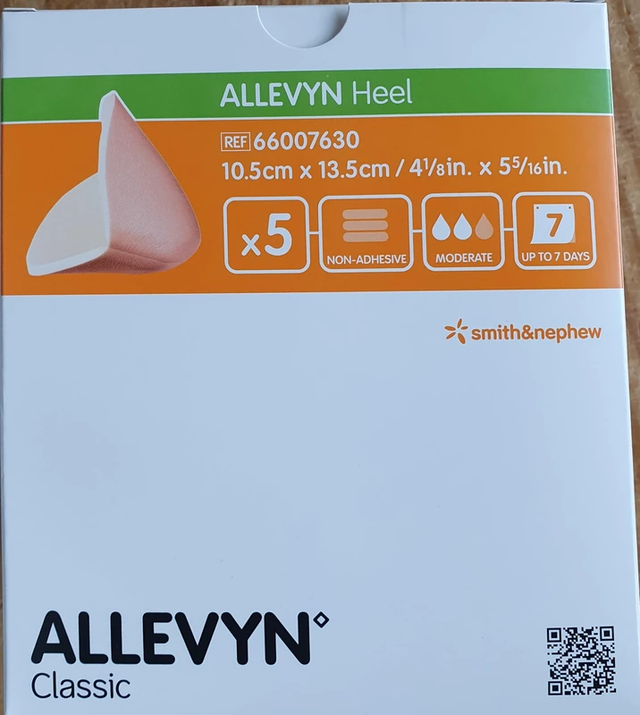 Smith & Nephew Allevyn Non Adh Heel Pack of 5 Plasters - Image 1