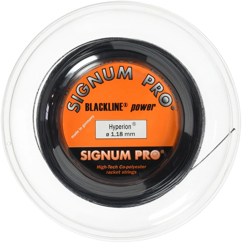 Signum Pro Still in Black Tennis Racquet String, Hyperion, black