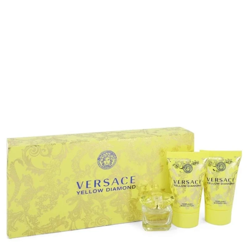Versace Yellow Diamond by Versace for Women - 2 Pc Gift Set 3oz EDT Spray, 3.4oz Perfumed Body Lotion