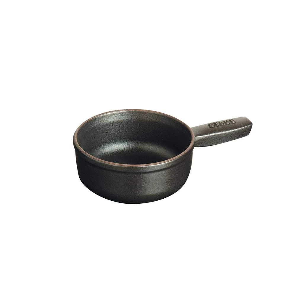 STAUB 40509-594-0 Mini Cheese Fondue Pot, Matt Black, 12 cm