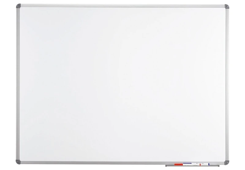 MAUL MAULstandard Whiteboard 45 x 60 cm | Magnetic Board Made of Aluminium with Enamel Surface | Dry Wipe | Includes Storage Tray for Marker | in Landscape and Portrait Format Ideal for Office | Grey