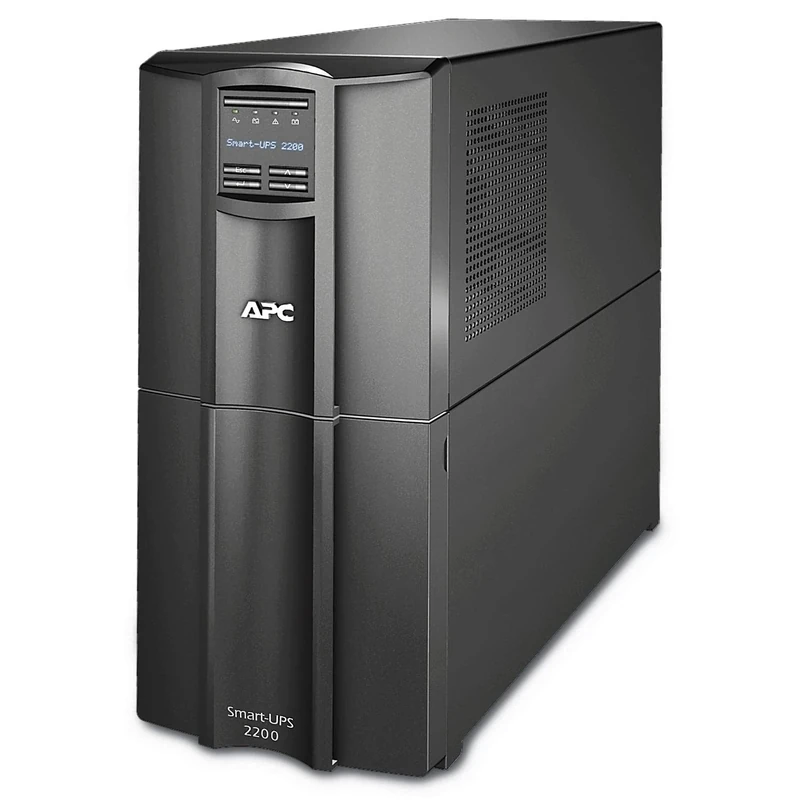 APC Smart-UPS SMT - SMT2200I - Uninterruptible Power Supply 2200VA (Line Interactive, AVR, LCD Panel, 8 Outlets IEC-C13, Shutdown Software)