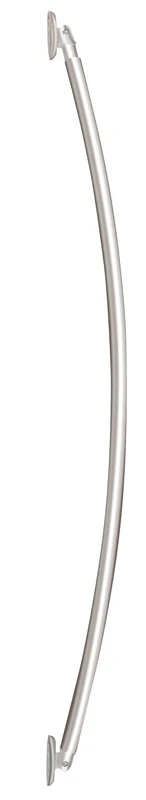 Wenko 19226100 Telescopic Bathtub Rail Arched Chrome Variable, Metal Aluminium, Chrome