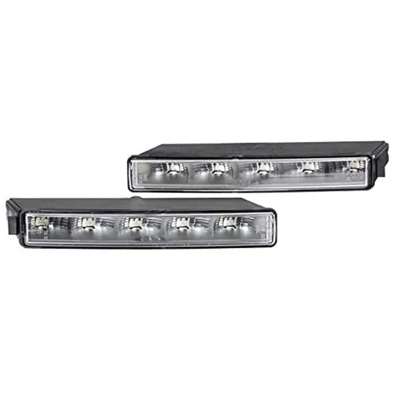 HELLA 2PT 010 043-801 LED-Daytime Running Light Set - LEDayLine - 12V - Fitting - Lens Colour: Crystal clear - Cable: 480mm - Vehicle Front