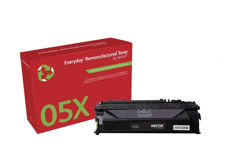 Everyday by Xerox Compatible HP 05X CE505X Black Toner, High Capacity, Remanufactured