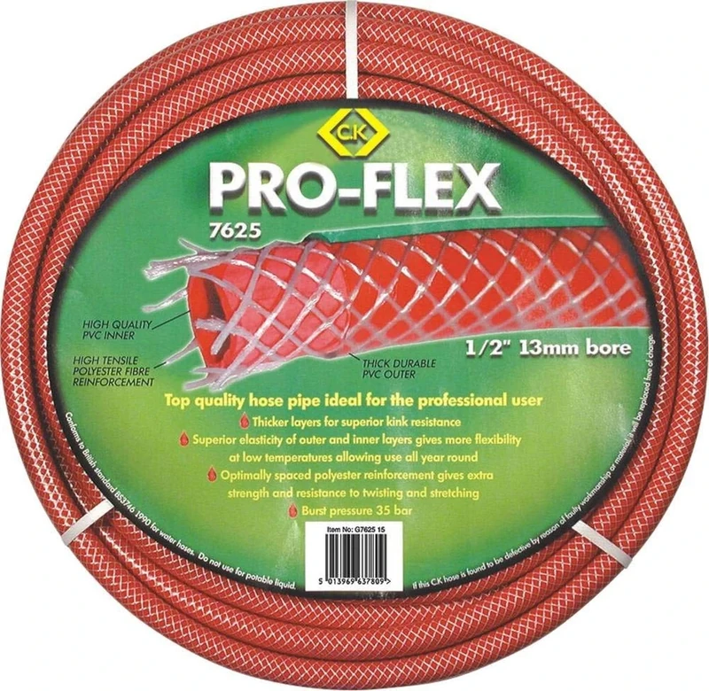 C.K 7625 Pro-flex Hose Pipe /2" X 30m