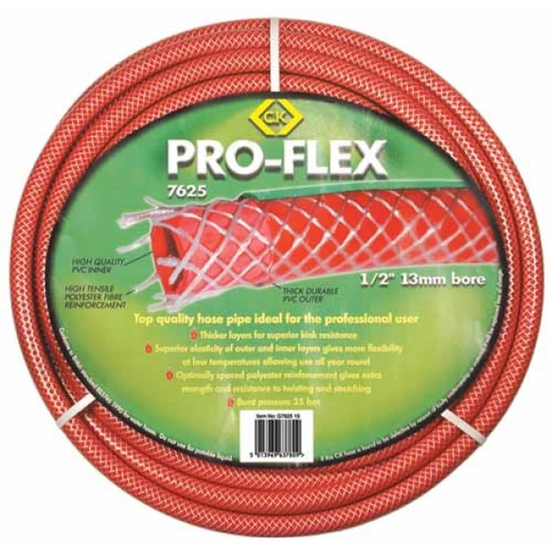 C.K 7625 Pro-flex Hose Pipe 1/2" X 15m