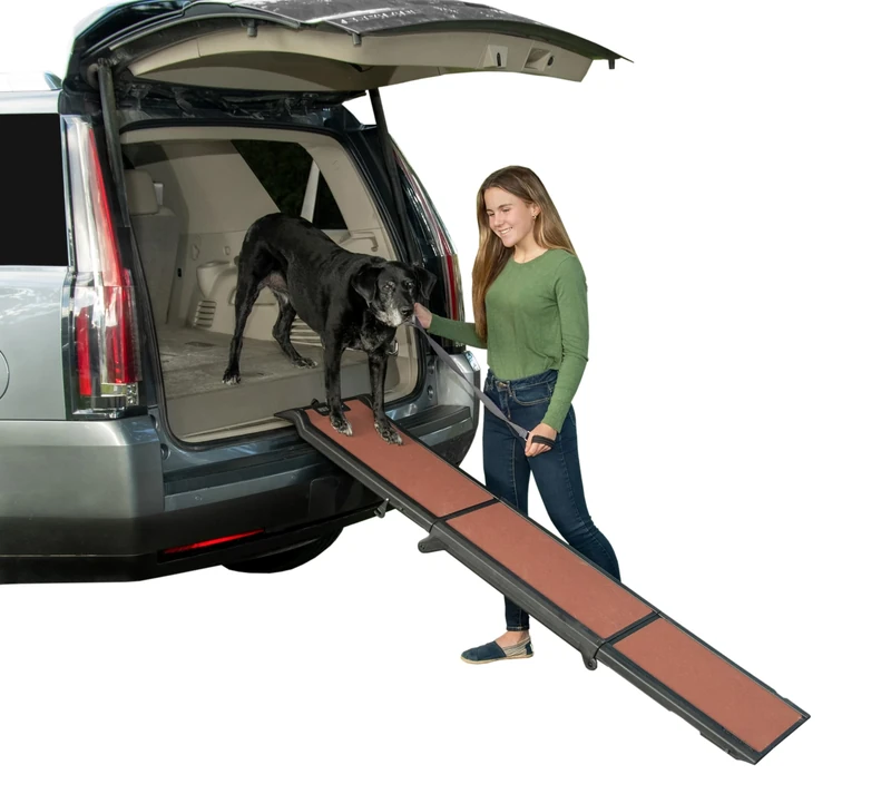 Pet Gear Inc. Travel Lite Tri-Fold Dog Ramp, 71 x 16 x 4 Inches