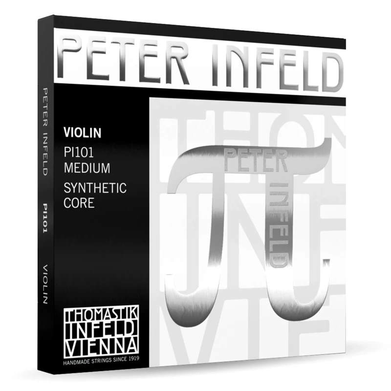Thomastik Strings for Violin Synthetic Core Peter Infeld Set 4/4 E Tin-Plated, D Silver