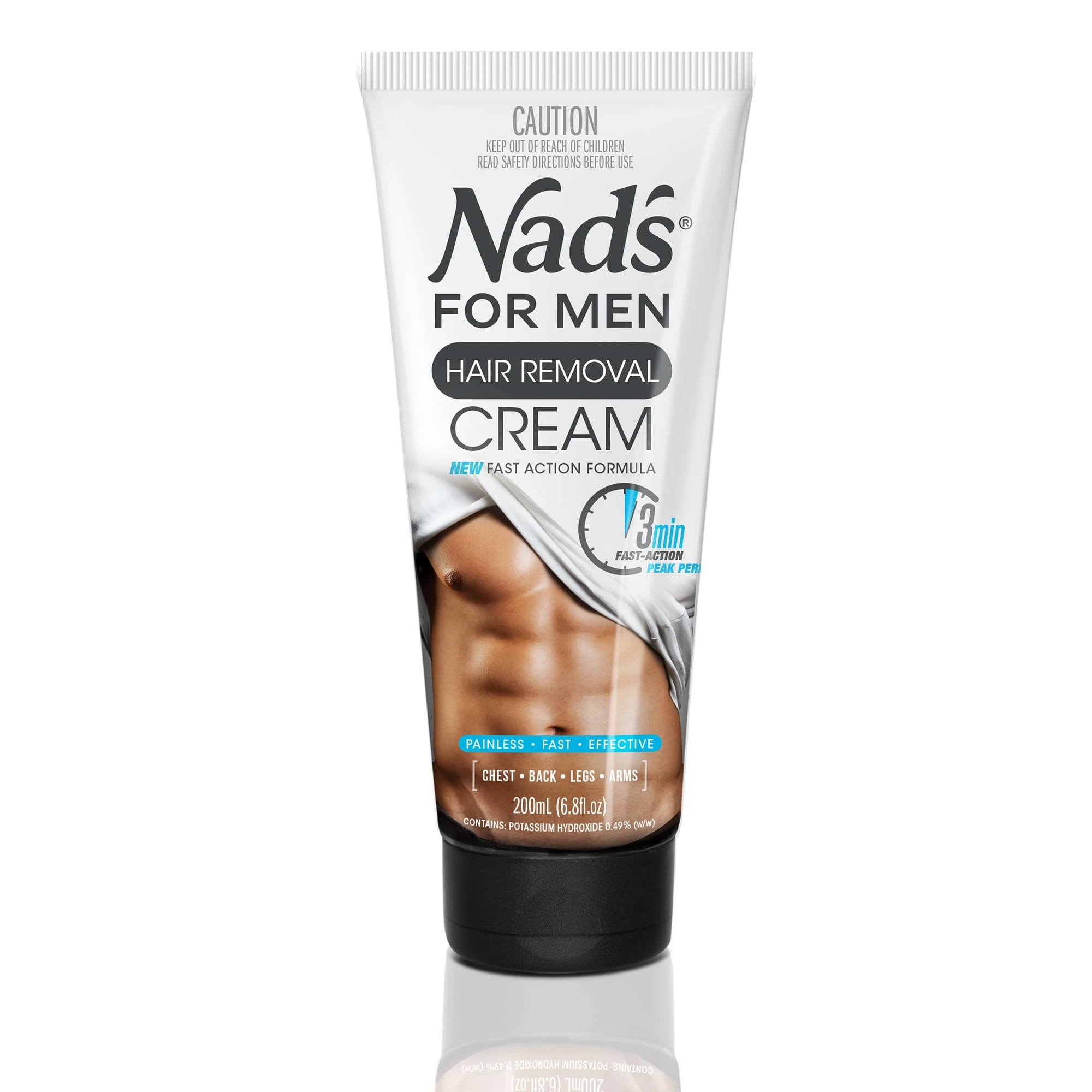 Nad's For Men Hair Removal Cream, Depilatory Cream, Hair Removal Cream for Men for Chest, Back, Legs & Arms, 200ml