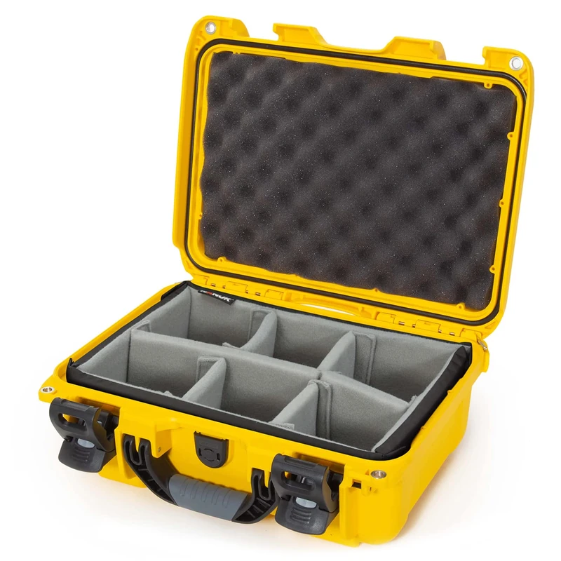 Nanuk 915 Waterproof Hard Case with Padded Dividers - Yellow