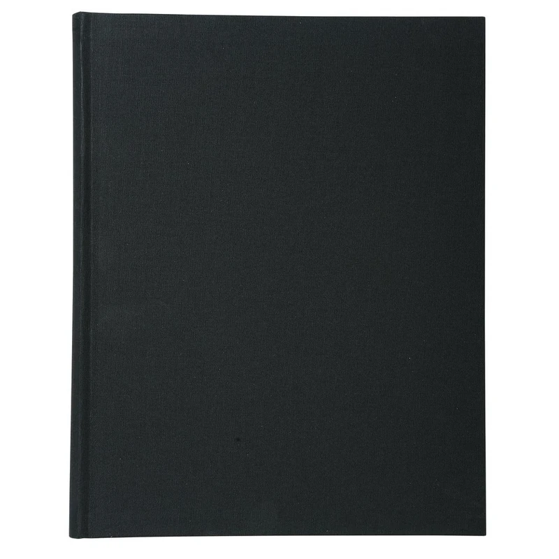 Exacompta - Ref. 6412E - Squared 5x5 register - 200 folioted pages - 110g inner paper - dimensions 320 x 250 mm - vertical format - black canvas hard cover