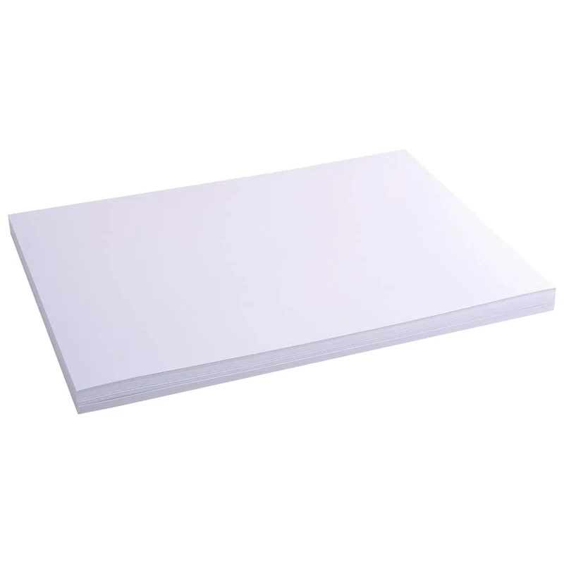 Exacompta - Ref 13304E - Bristol Plain Record Cards (Pack of 100) - A3 in Size, 205gsm Card, Compatible with Printers - Suitable for Exam Revision & Notes - White