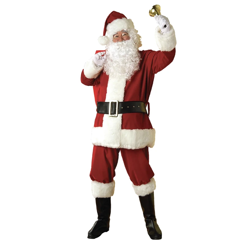 Rubies Adult Regal Plush Santa Costume, Size Extra Large Halloween Halloween - Image 1