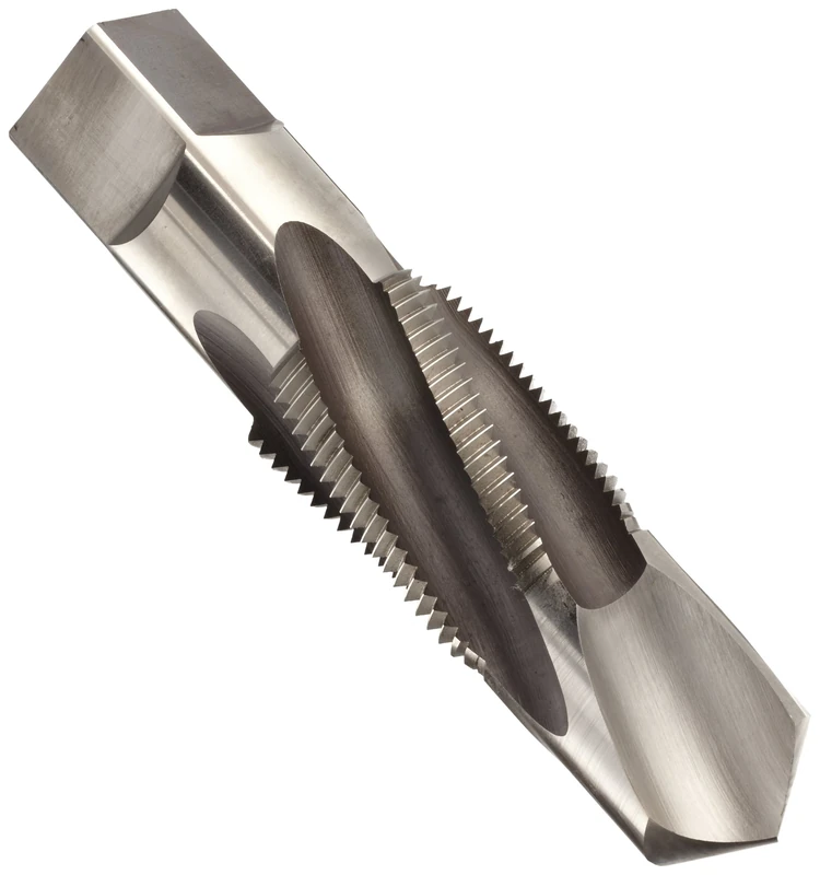 Dormer E6531/2 Series E653 HSS NPT 27° Spiral Flute Combination Drill Tap, Bright Finish, 1/2"-14 x 4-3/8"