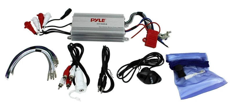 Pyle PLMRMP3A 4 Channel Waterproof MP3/iPod Marine Power Amplifier