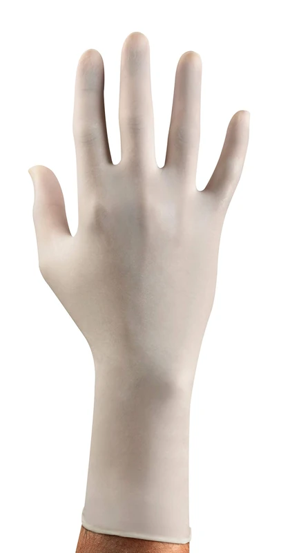 Ansell Nitrilite 93-401 Chemical Protection Gloves in Nitrile, White, Size 7-7.5 (100 Gloves)
