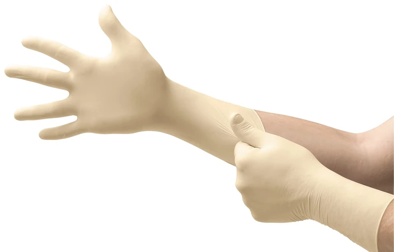 Ansell Nitrilite 93-401 Chemical Protection Gloves in Nitrile, White, Size 9-9.5 (100 Gloves)