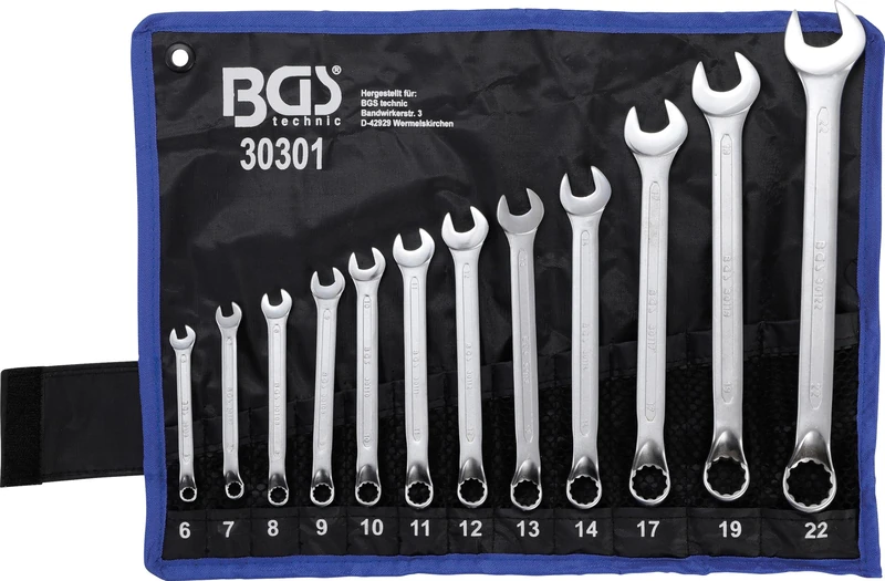 BGS 30301 | Combination Spanner Set | offset | 6 - 22 mm | 12 pcs. - Image 1