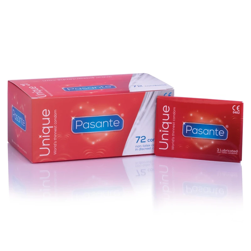 Pasante Unique | Non-Latex Condoms | Pack of 72