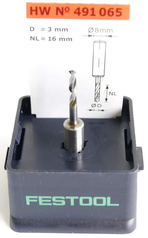 Festool Broca para clavijas HW D3/16
