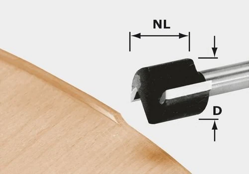 Festool 491666 HW D 19/16 S8 OFK 700 Edge HW Trimming Cutter - Multi-Colour, 5.3 cm*10.2 cm*5.3 cm