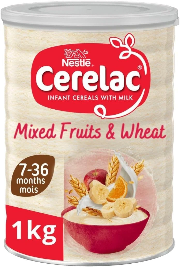 Cerelac Mixed Fruits & Wheat Infant Cereal with Milk 1kg | from 7 months+ | Baby Cereal