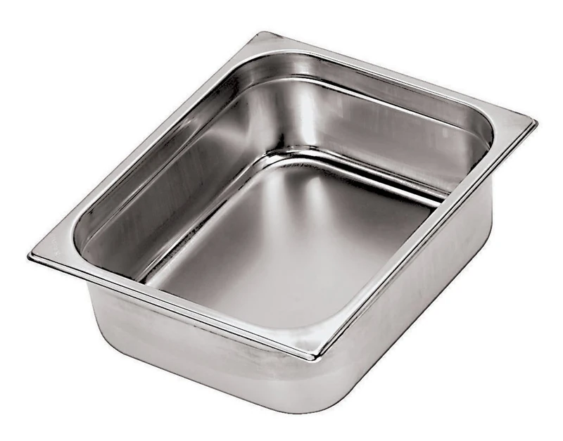PADERNO World Cuisine 12 1/2 inches by 10 1/2 inches Stainless-Steel Hotel Pan - 1/2 (Depth: 4 inches)