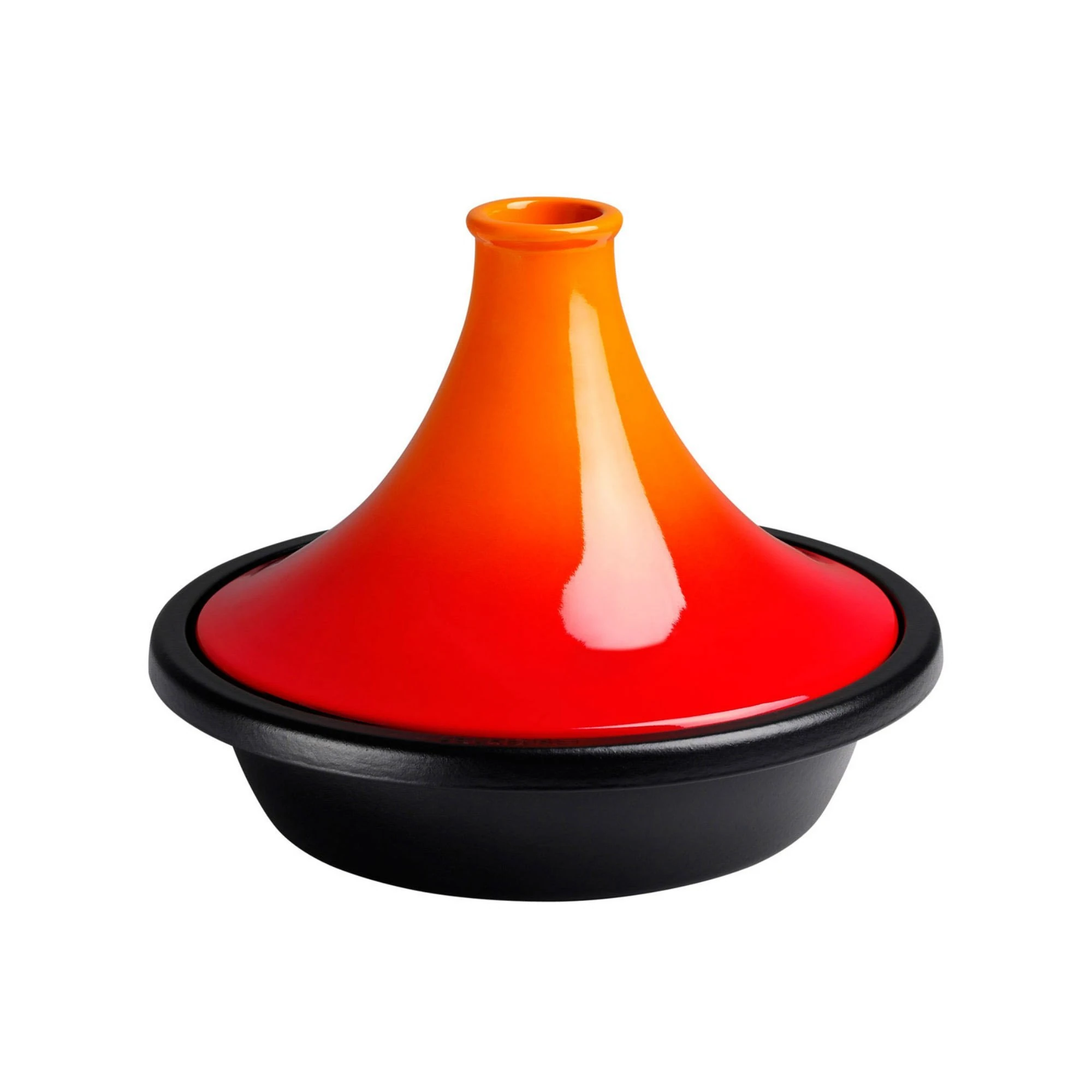 Le Creuset Tagine with Cast Iron Base and Stoneware Funnel Lid, Dishwasher and Oven Safe, For All Hob Types, 27cm base, 2.3 Litre, Volcanic, 25138270900422