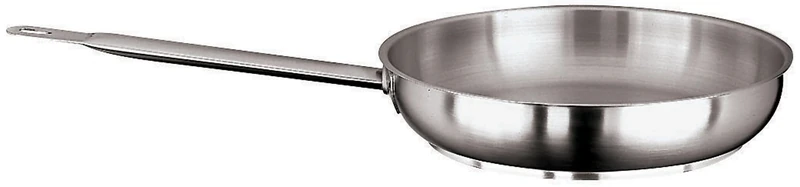 Paderno World Cuisine Grand Gourmet Stainless Steel Frying Pan, 12.5-Inch, Silver