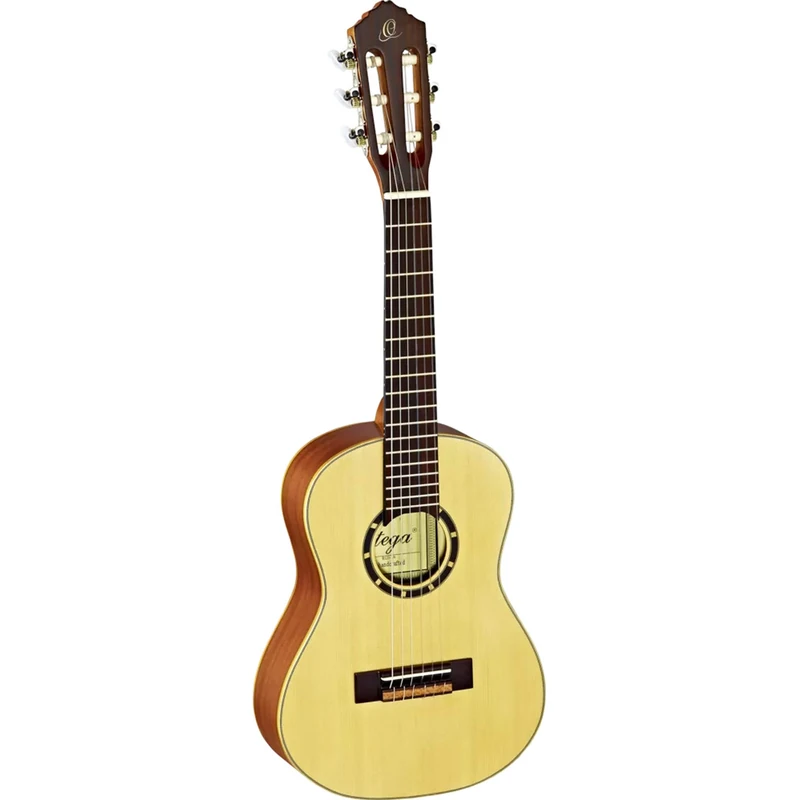 Ortega Guitars 1/4 Classical Guitar – Family Series – Including Gig Bag – Spruce, Mahogany, Natural (R121-1/4)