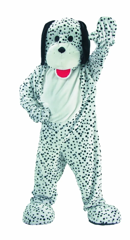 Dress Up America Attractive Kids Dalmatian Mascot Costume, White, Ages 16-18 (Waist 35-43 Inch, Height 60+ Inch)