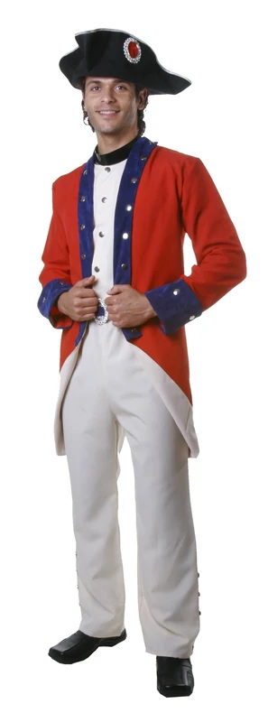 Dress Up America Adult Colonial Soldier Costume - Colonial Solider Dress Up Set for Role Play