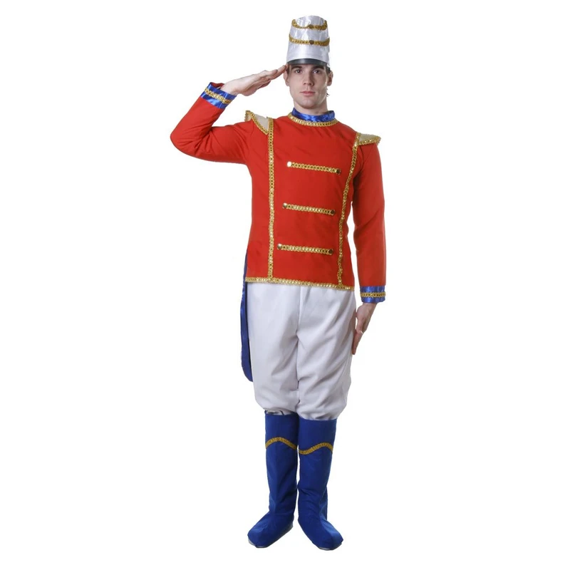 Dress Up America Deluxe Toy Soldier Costume For Adult, Multicoloured, Large (Waist 44-48 Inch, Height 5'6 inch-6'4 inch Feet)