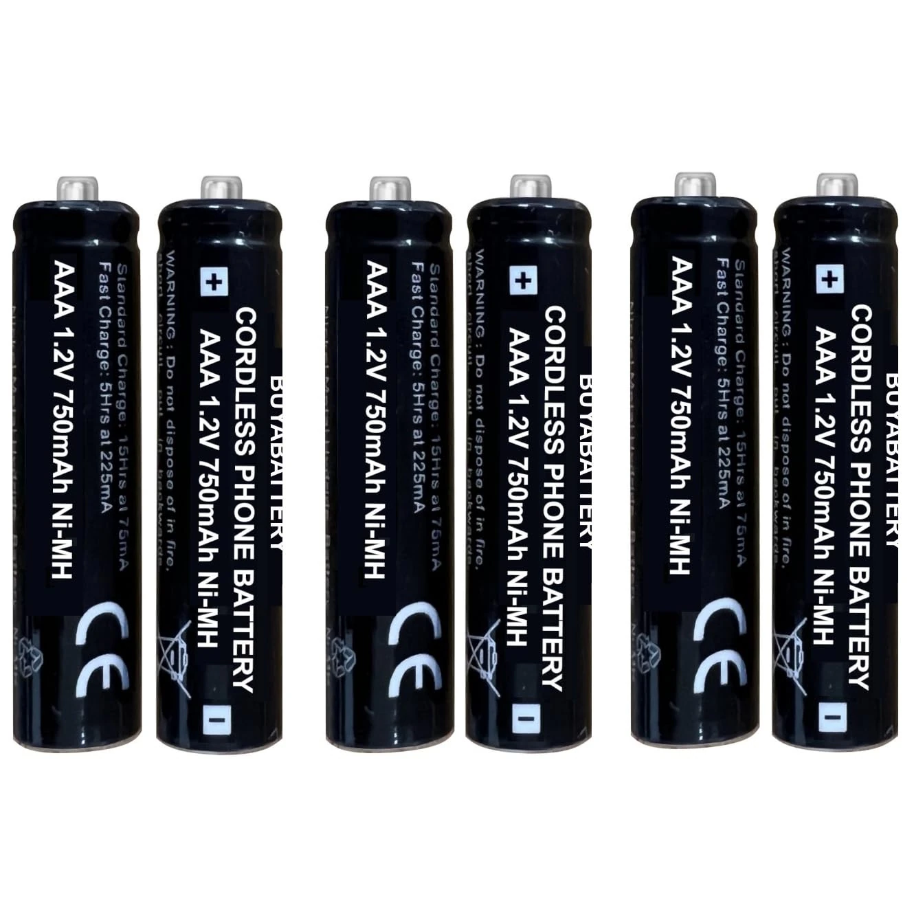 BT AAA Cordless Telephone Batteries x 6