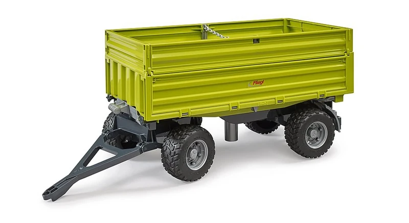 Siva Toys B102203 Fliegl 3-Seitenkipper mit Aufsteckbordwand Bruder Siva '' Side Dump Trailer '', Assorted Colours