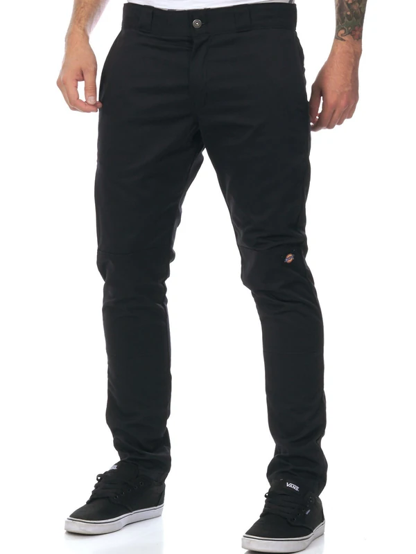 Dickies Double Knee Work Pant Skinny Straight Black