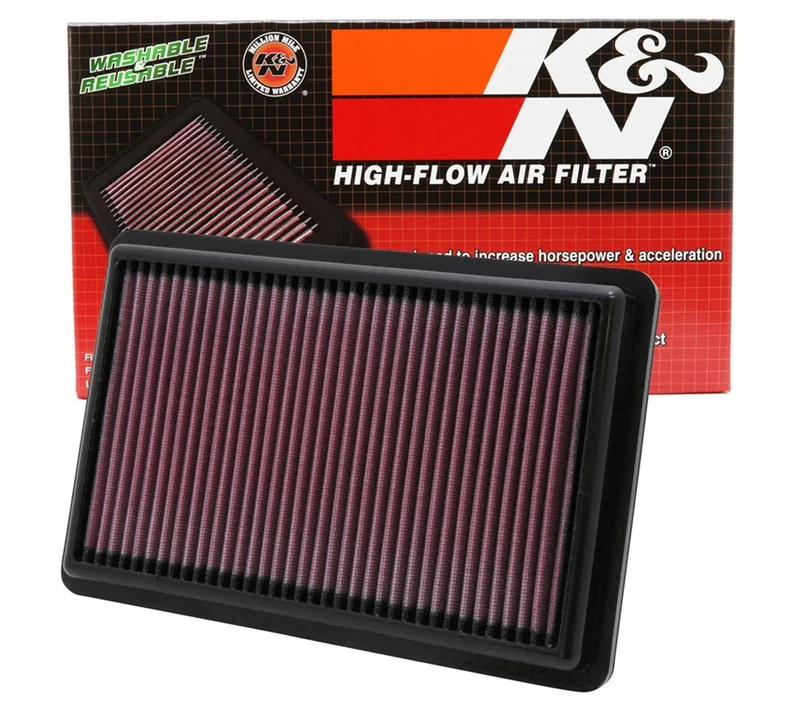 K&N Engine Air Filter: High Performance, Premium, Washable, Replacement Filter: Compatible with 2010-2013 Acura V6 3.7L (ZDX, MDX), 33-2454