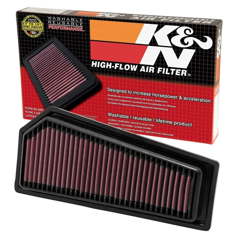 K&N Engine Air Filter: High Performance, Premium, Washable, Replacement Filter: Compatible with 2009-2015 Mercedes L4 (SLK200, SLK250, C180, C250, E200, E250), 33-2965