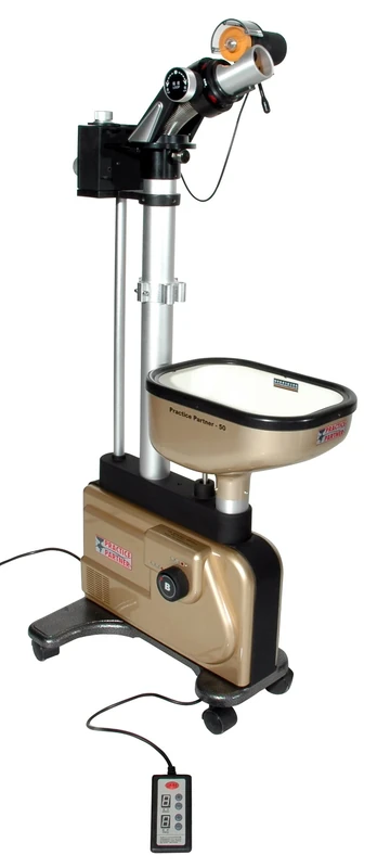 Practice Partner Table Tennis Robot With Net - Gold/Black