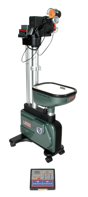 Practice Partner Table Tennis Robot With Net - Green/Black