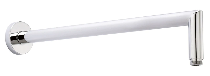 Hudson Reed ARM07 ǀ Modern Bathroom Mitred Straight Wall Mounted Shower Arm, 65mm x 65mm, Chrome