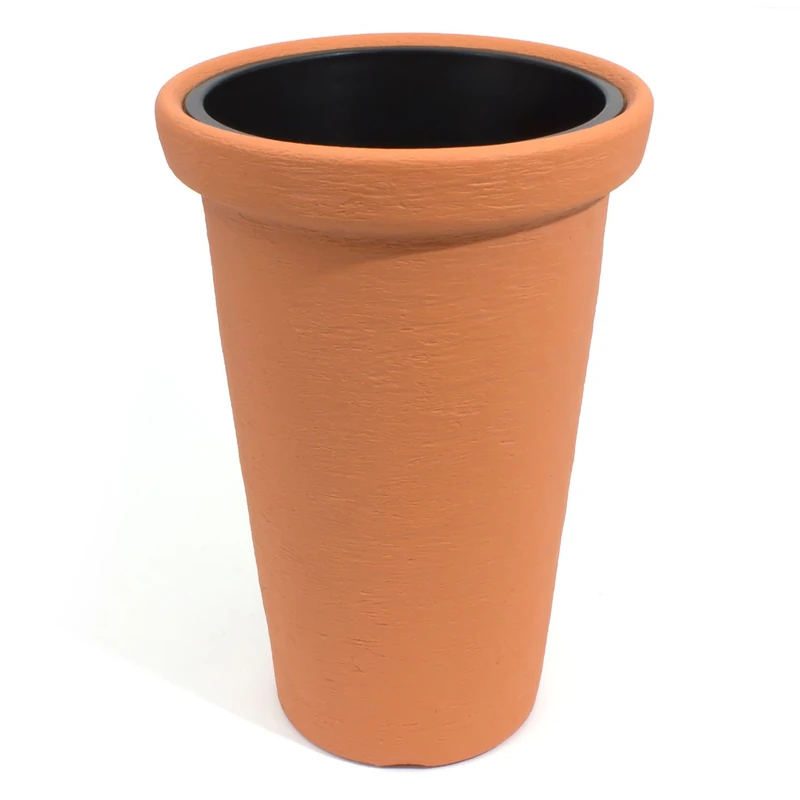 Prosperplast Plastic flower pot Classic Tower Massive for indoor and outdoor use, (58 Litre, Terracota)