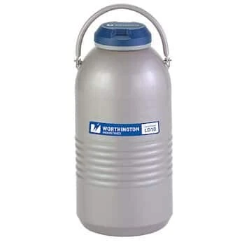 Worthington 10LDB Liquid Nitrogen Storage Dewar, 10 L, 45 Day Static Hold time - Image 1