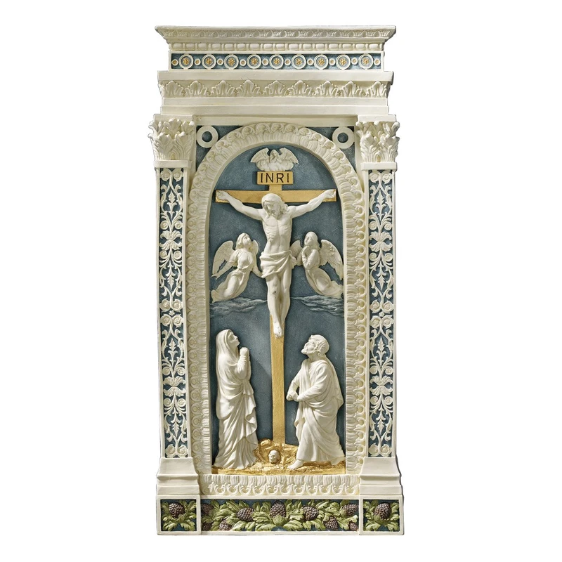 Design Toscano EU33782 Crucifixion (1521) Wall Sculpture, Blue - Image 1