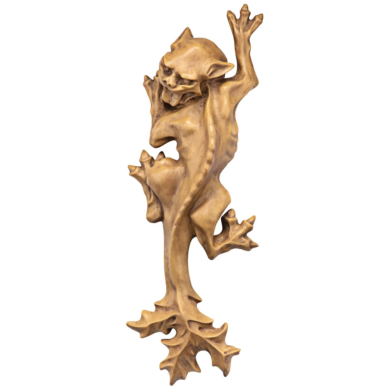 Design Toscano OS69683 Catgoyle on the Loose Statue, Gold