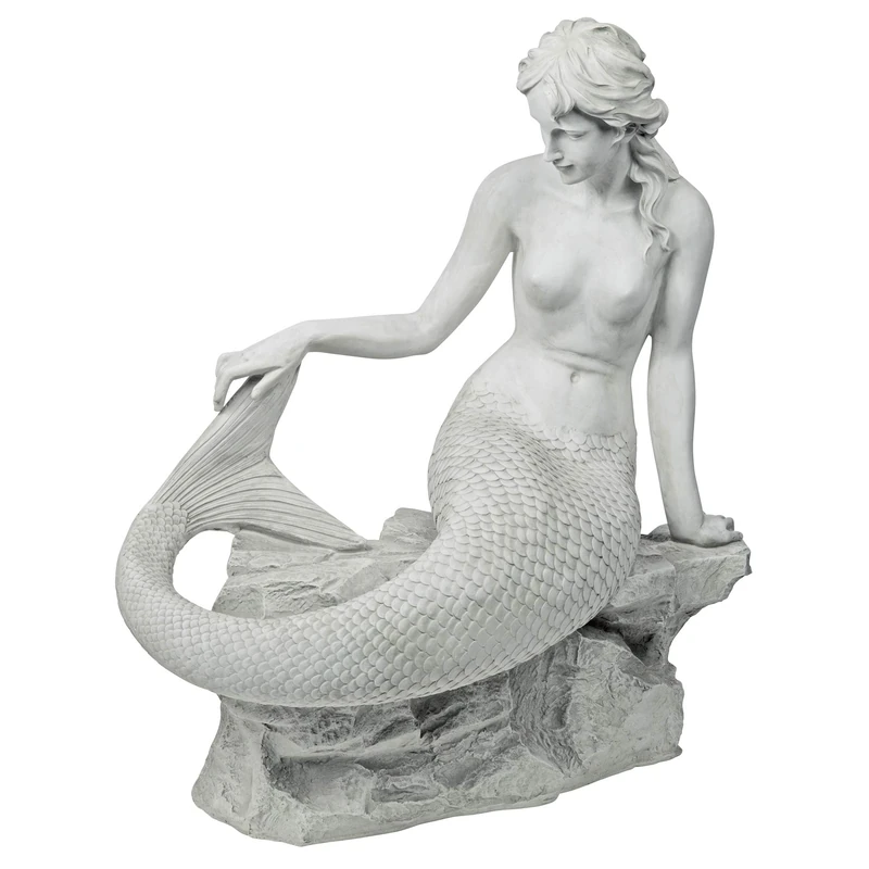 Design Toscano Daydreaming Mermaid of Langeline Cove Statue